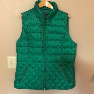 Fun polka dot Talbots vest size large. Like new.